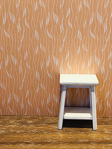 Wallpaper, 3pc: Orange with White Vine